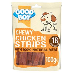 Pawsley Chewy Chicken Strips Dog Treats 100g