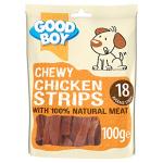 Pawsley Chewy Chicken Strips Dog Treats 100g