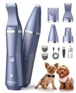Oneisall 4-in-1 Dog & Cat Grooming Kit