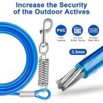 Dog Tie Out Cable and Stake for Outdoor Use