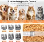 Dog and Cat Grooming Kit with Vacuum Suction