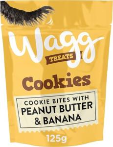 Wagg Peanut Butter & Banana Dog Treats 125g