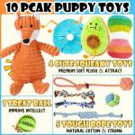 10 Pack Luxury Dog Toys for Small Dogs