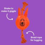 Squeaky Tug Space Lobber Dog Toy - Durable!