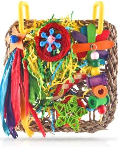 Colorful Cockatiel Foraging Toy for Birds