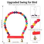 8 Pack Bird Toys Set for Budgies and Parrots