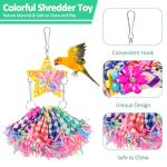 6 Pack Bird Shredding Toys for Budgies & Parrots
