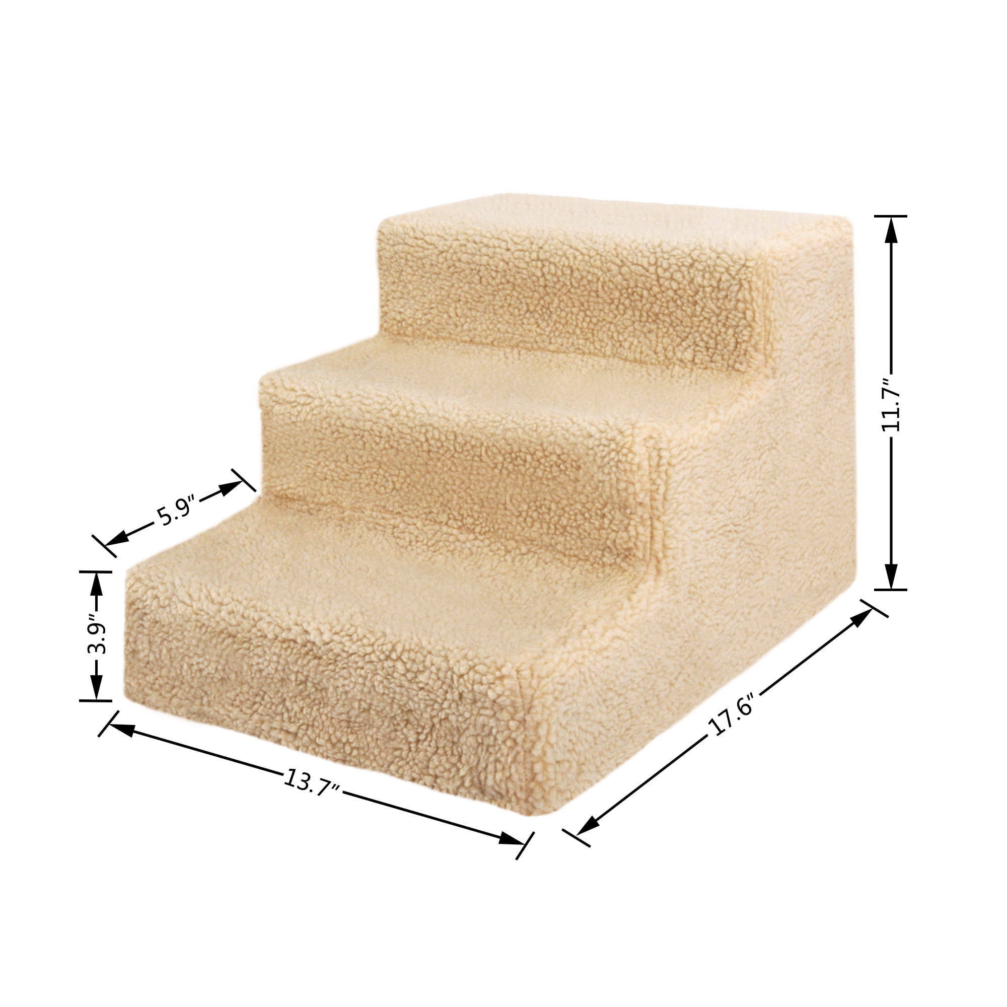 Coziwow 3-Step Pet Stairs for Dogs & Cats