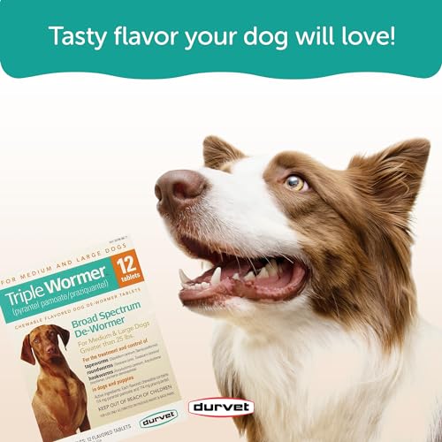 12-Pack Triple Wormer for Medium & Large Dogs