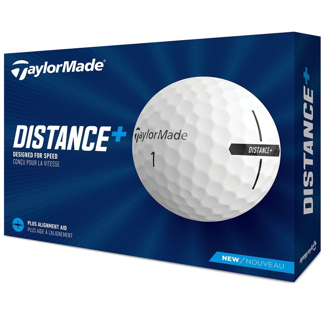 TaylorMade 2021 TaylorMade Distance+ Golf Balls, White