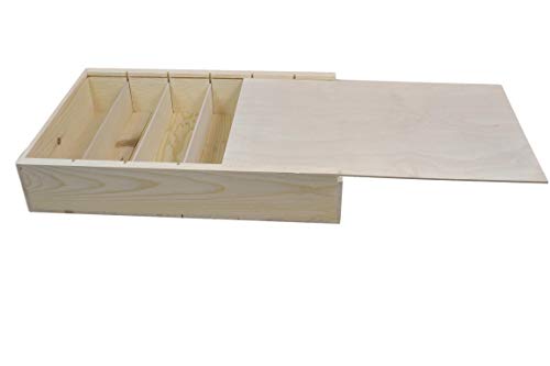 Six-Bottle Slide Top Wine Storage Box