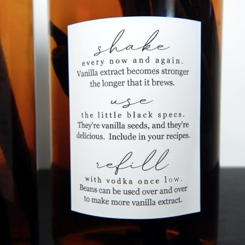 Personalized Homemade Vanilla Extract Labels - Set of 18