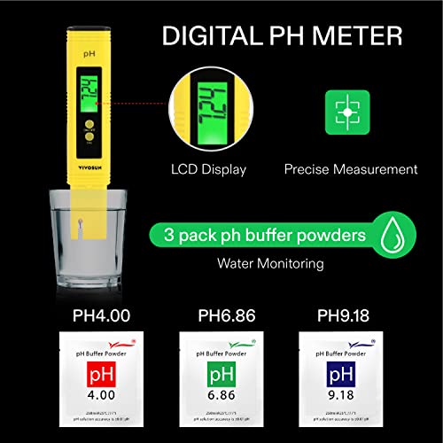 VIVOSUN Digital pH Meter for Hydroponics & Aquariums