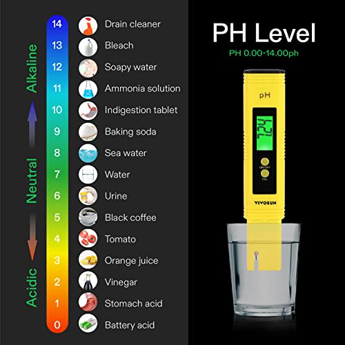 VIVOSUN Digital pH Meter for Hydroponics & Aquariums