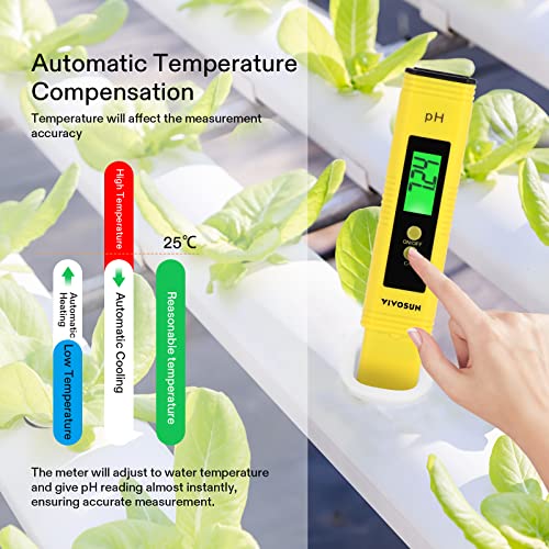 VIVOSUN Digital pH Meter for Hydroponics & Aquariums