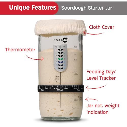 Sourdough Starter Kit with Date Band & Thermometer