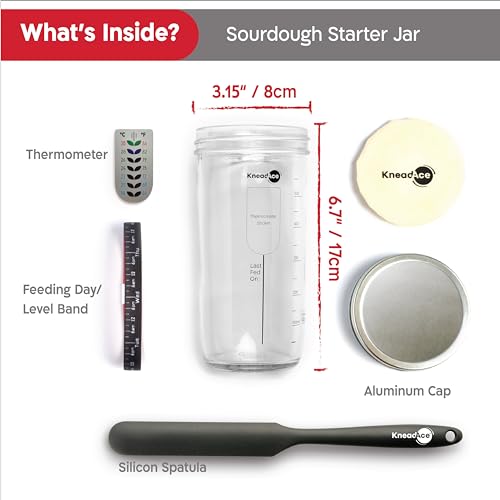 Sourdough Starter Kit with Date Band & Thermometer