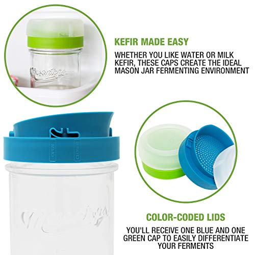 Kefir Lid Set for Wide Mouth Mason Jars