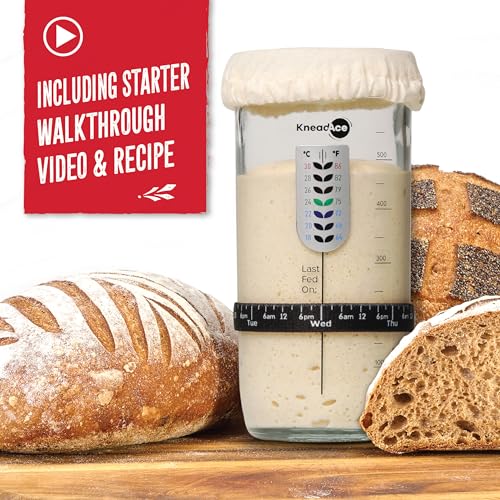 Sourdough Starter Kit with Date Band & Thermometer