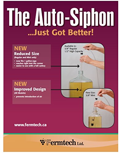 Mini Auto-Siphon with 6-Foot Hose and Clamp