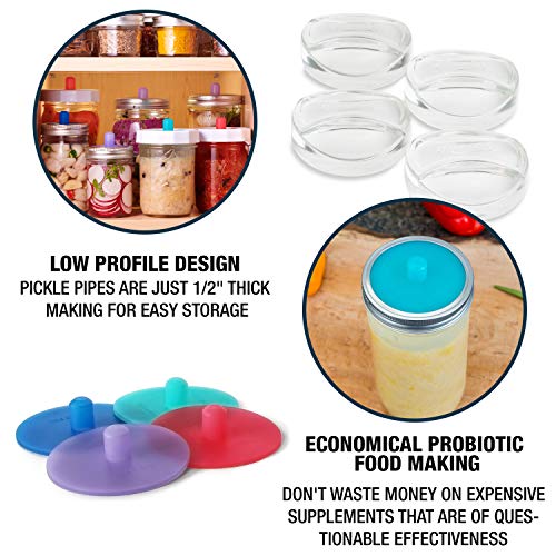 Dishwasher-Safe Silicone Pickle Pipes for Easy Fermentation