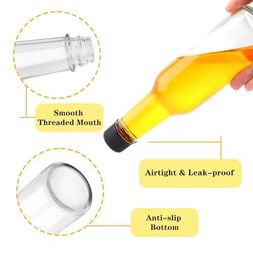 35 Pack Clear Glass Hot Sauce Bottles