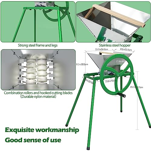 Stainless Steel Fruit Crusher with Flywheel Stand
