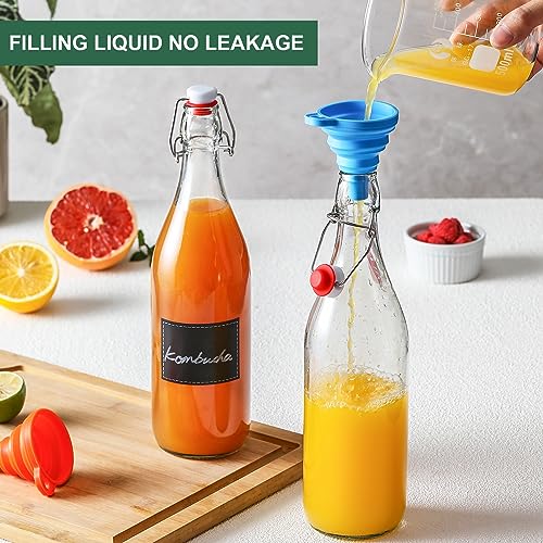 8 Pack Swing Top Glass Fermentation Bottles