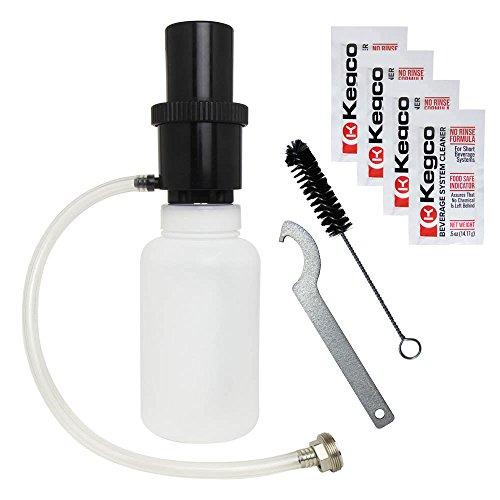 Kegco Beer Line Cleaning Kit with Cleaner Packets