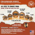 Mini Oak Barrel Dispenser with Chalkboard Front