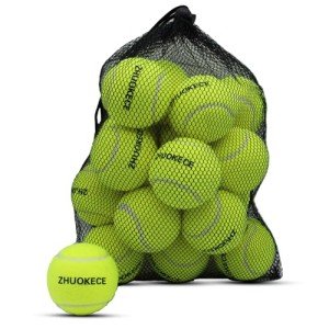 ZHUOKECE 18 Pack Tennis Balls with Mesh Bag