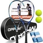 OPPUM 27" Tennis Rackets for Beginners/Intermediates (2-Pack)