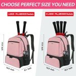 Ytonet Tennis Backpack for 2 Rackets & Shoes