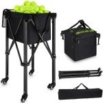 TOBWOLF Portable Tennis Ball Cart for 160 Balls