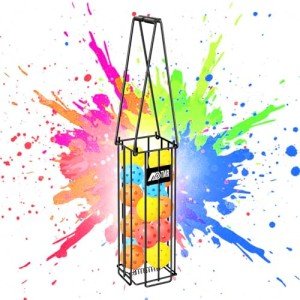 Portable Tennis Ball Hopper with Easy Handle