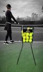 Tourna Classic Tennis Ball Pick Up Hopper, Black