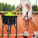 TOBWOLF Portable Tennis Ball Cart for 160 Balls