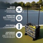 Tourna Ballport Deluxe Tennis Ball Cart with Wheels