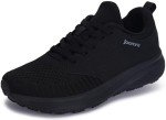 Joomra Women's Black Wide Toe Tennis Sneakers
