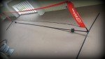 Wilson EZ Tennis Net – 18 Feet, Black/Red