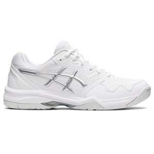 ASICS Women’s Gel-Dedicate 7 Tennis Shoes, White/Silver