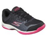Skechers Women's Viper Court Pickleball Shoes, Black/Pink
