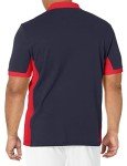 Men's Short Sleeve Color Block Tennis Polo - Navy