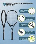 HIRALIY Tennis Racket Set with Balls and Bag