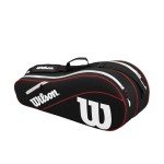 Wilson Advantage III Six-Racket Tennis Bag - Black/White