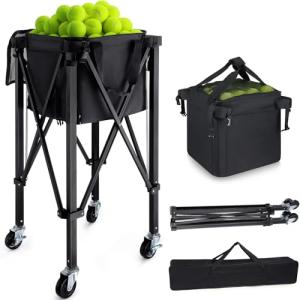 TOBWOLF Portable Tennis Ball Cart for 160 Balls