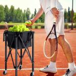 TOBWOLF Portable Tennis Ball Cart for 160 Balls