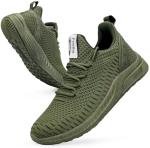 Feethit Women's Lightweight Tennis Sneakers - Olive Green