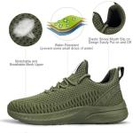 Feethit Women's Lightweight Tennis Sneakers - Olive Green