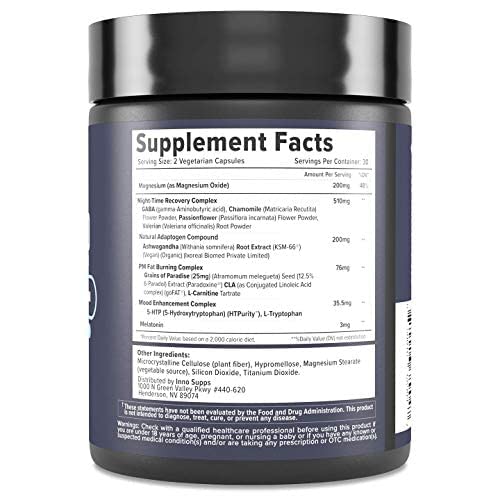 Night Shred: Fat Burner for Women - 60 Capsules